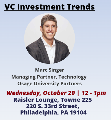 Penn Engineering Commercialization Speaker Series: VC Investment Trends